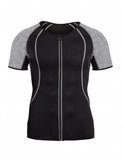 Grey Short Sleeved Neoprene Top